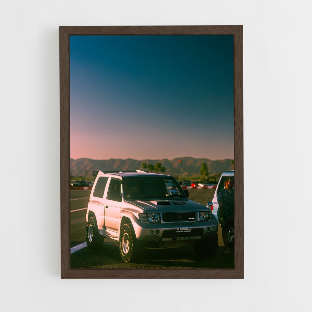 Poster Pajero évolution en mouvement – affiche Mitsubishi (vue 5)